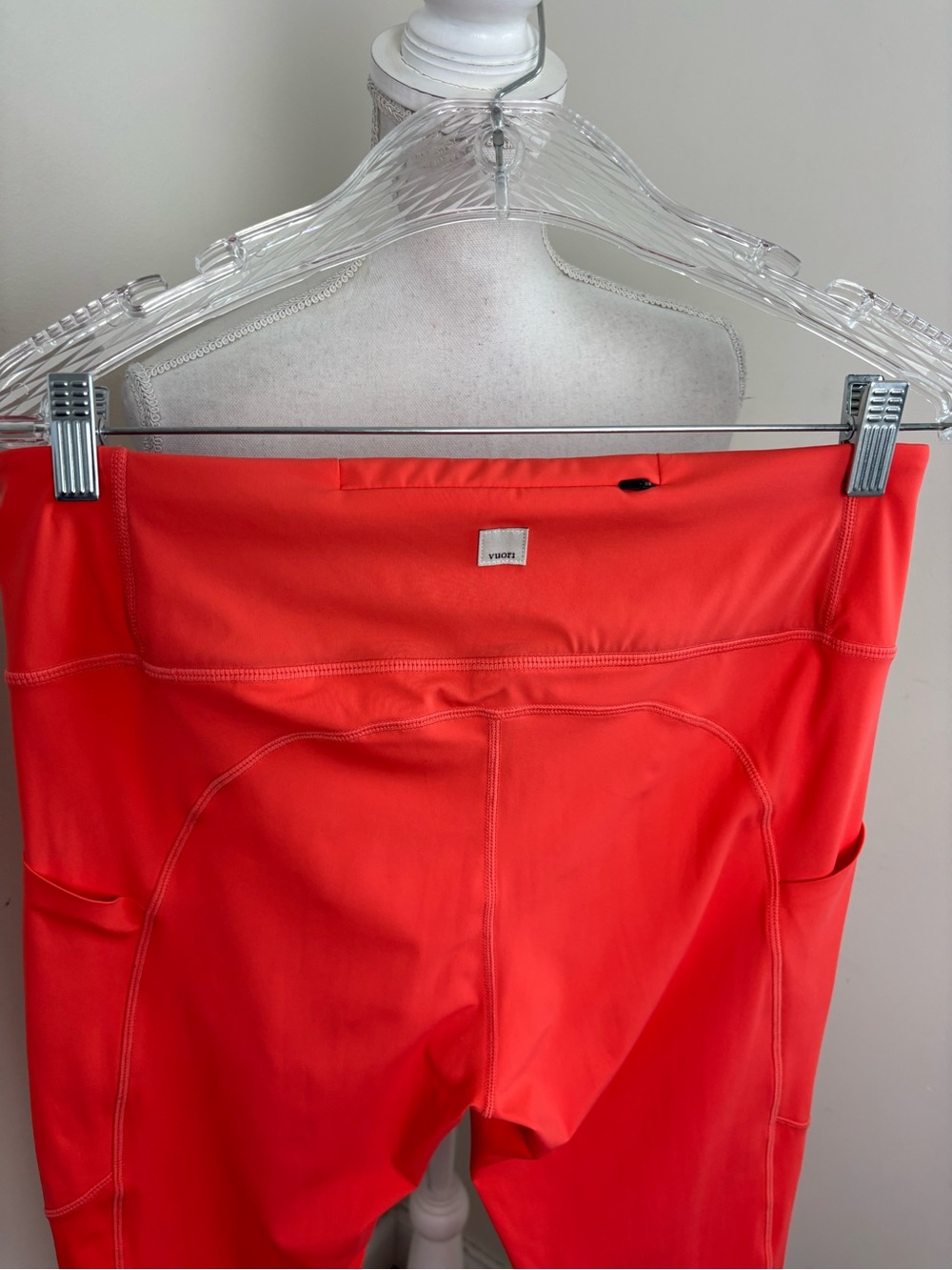 Vuori Stride Leggings High Rise 4 Way Stretch In Grapefruit Size Large - Picture 6 of 9